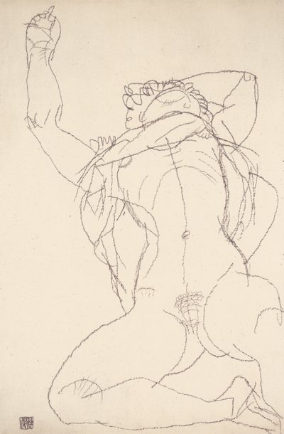 Reclining Nude by Egon Schiele
